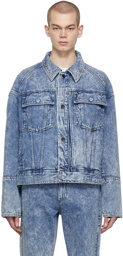 Wooyoungmi Blue Stone Washed Denim Jacket