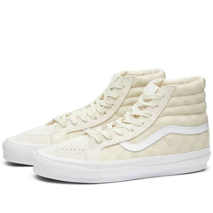 Photo: Vans Vault Men's UA OG SK8-Hi LX Sneakers in Checkerboard Vintage White