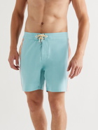 Faherty - Mid-Length Striped Swim Shorts - Green