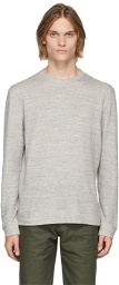 Naked & Famous Denim Grey Slim Crew Sweatshirt