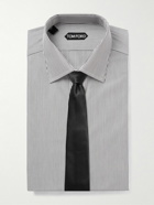 TOM FORD - Striped Cotton-Poplin Shirt - White