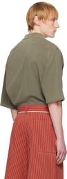 Martine Rose Khaki Padded Polo