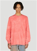 NOTSONORMAL - Splashed Long Sleeve T-Shirt in Red