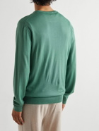 Mr P. - Slim-Fit Merino Wool Sweater - Green