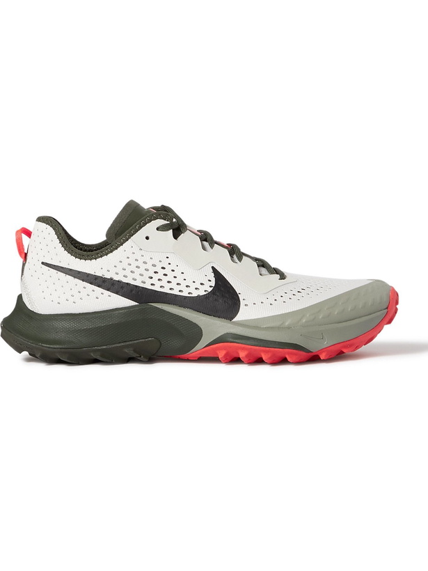 Photo: NIKE RUNNING - Air Zoom Terra Kiger 7 Rubber-Trimmed Mesh Running Sneakers - Neutrals