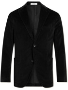 Boglioli - Unstructured Garment-Dyed Cotton-Velvet Suit Jacket - Black