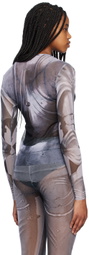 BONBOM Gray BE23 14-2 Long Sleeve T-Shirt