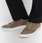 Lanvin - Cap-Toe Suede and Leather Sneakers - Men - Beige