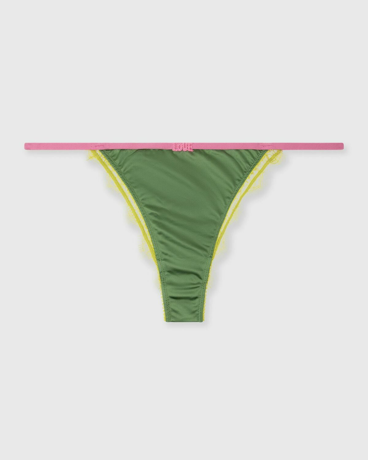 Love Stories Charlotte Thong Green Womens Panty