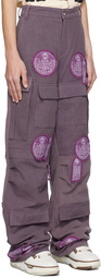 Who Decides War Purple Patch Cargo Pants