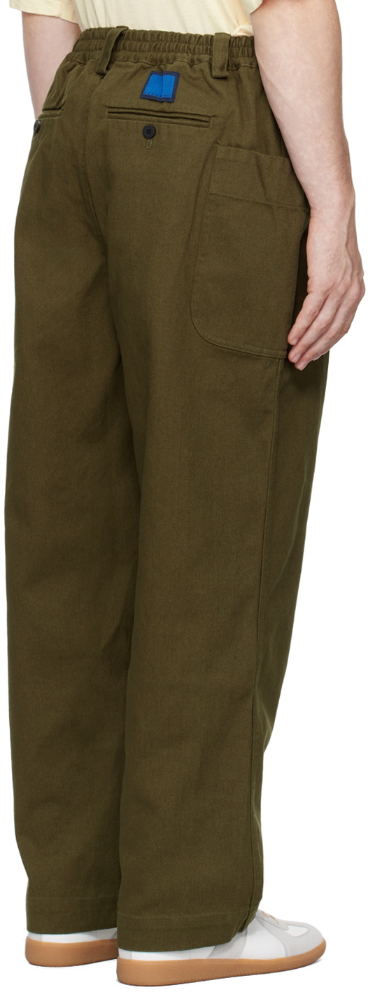 DOCUMENT Khaki Wide Pocket Trousers