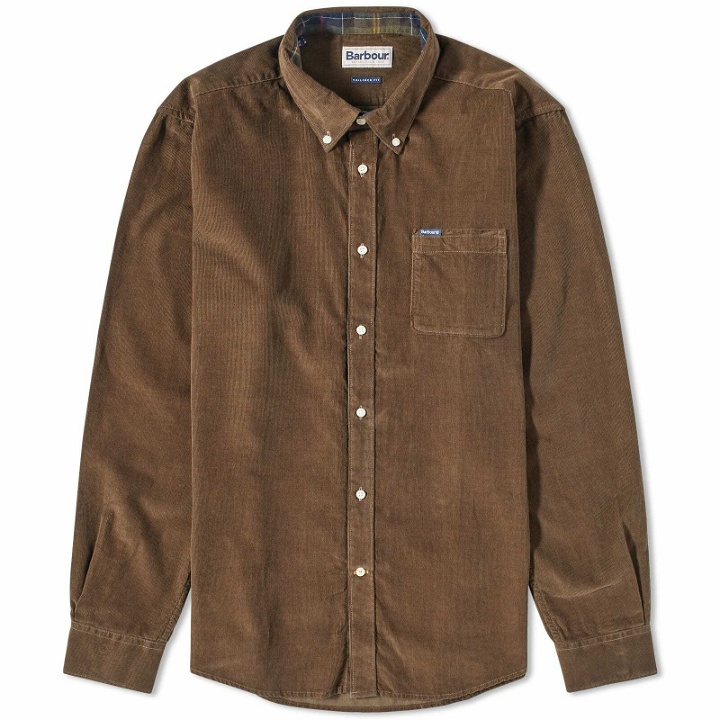 Photo: Barbour Men's Ramsey Tailored Cord Shirt in Brown