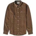 Barbour Men's Ramsey Tailored Cord Shirt in Brown