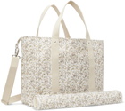 Bonpoint Baby White Sweetie Changing Tote & Mat Set