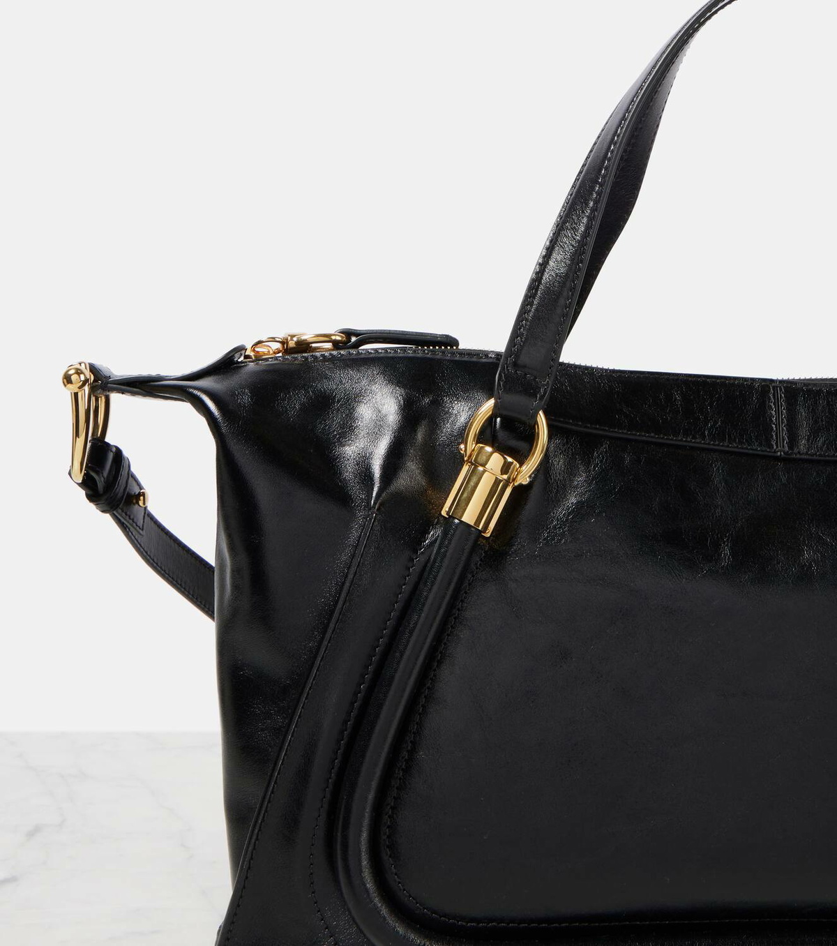 Chloé Medium Black Paraty - Ann's Fabulous Closeouts