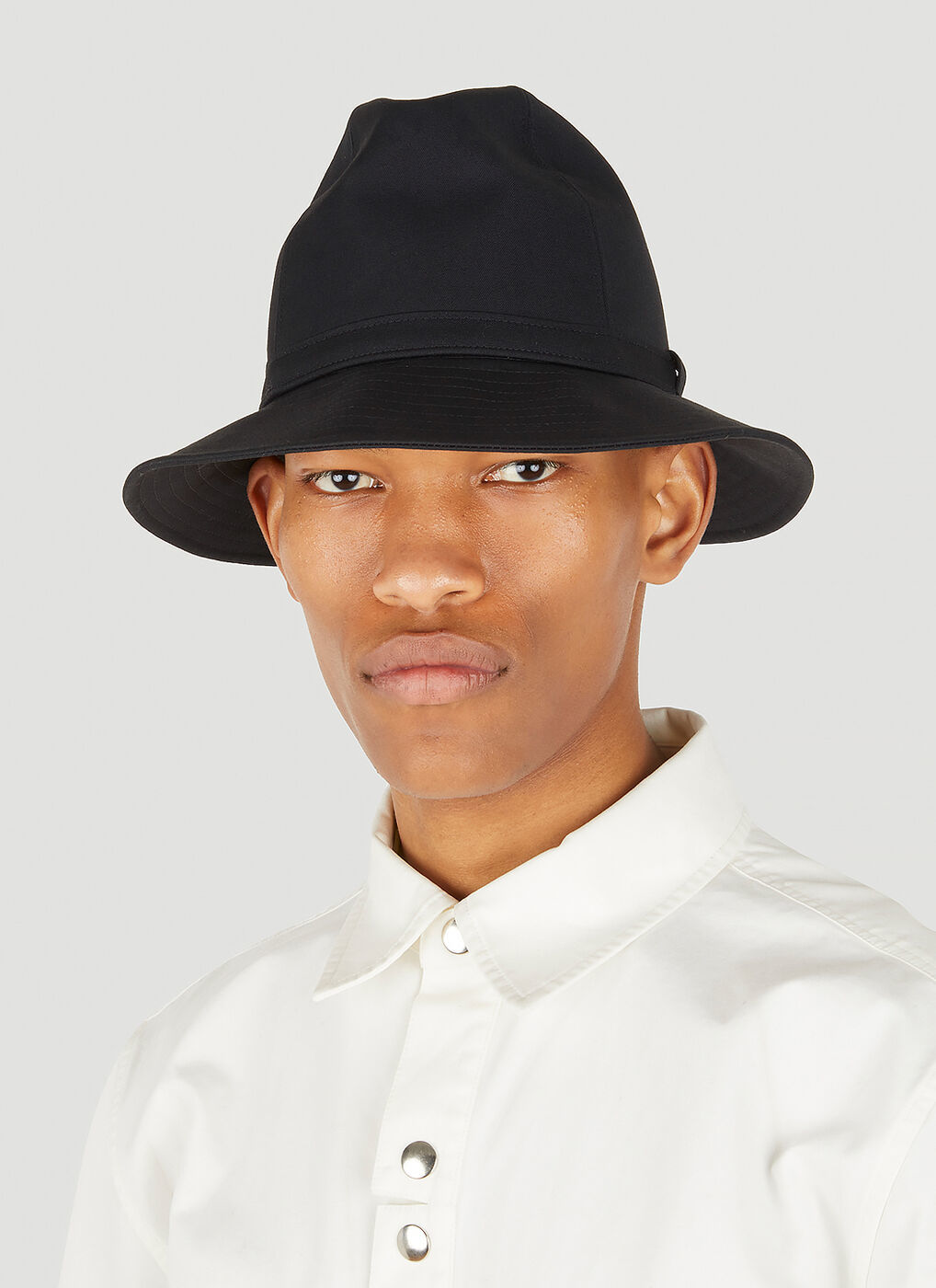 Fedora Hat in Black Yohji Yamamoto