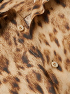 TOM FORD - Cheetah-Print Silk Shirt - Brown
