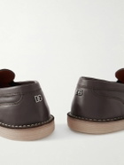 Dolce&Gabbana - Leather Penny Loafers - Brown
