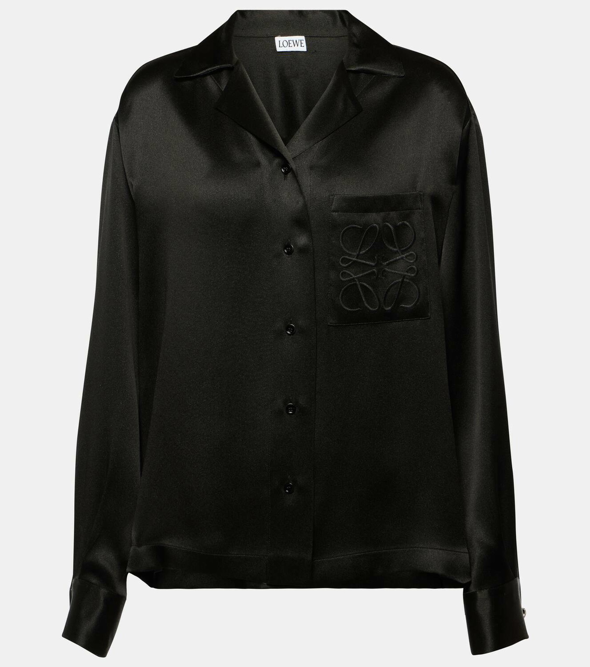 vintage LOEWE silk shirt（ODJ CHIEN66） Loewe Anagram silk shirt Loewe