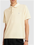 SAINT LAURENT - Cassandre Cotton Blend Polo Shirt