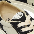 Stepney Workers Club Men's Dellow Shroom Hands Print Canvas Sneake Sneakers in Black/White