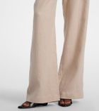 Asceno Rivello linen wide-leg pants