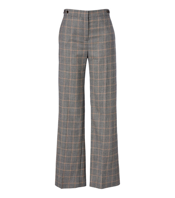 Photo: Stella McCartney Checked wool wide-leg pants
