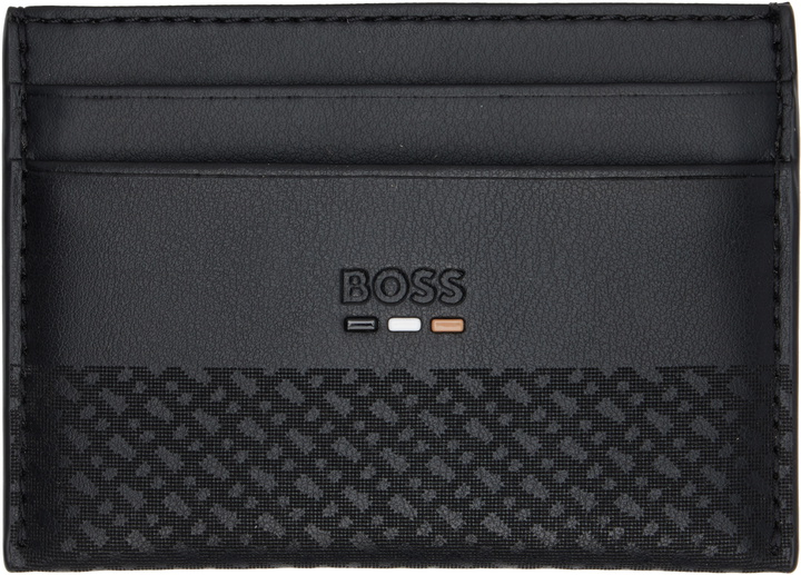 Photo: BOSS Black Embossed Logo Card Holder