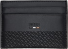 BOSS Black Embossed Logo Card Holder