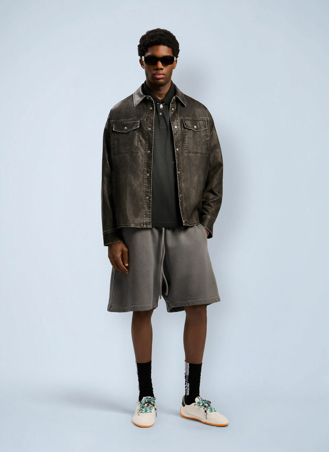 Palm Angels Waist Logo Track Shorts
