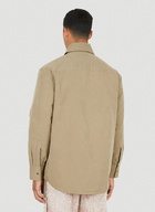 Padded Worker Overshirt in Beige