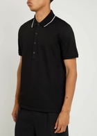 Givenchy Piqué Cotton Polo Shirt Black