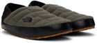 The North Face Green & Black ThermoBall Traction V Denali Mules