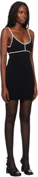 Paris Georgia Black Elemental Colour Contrast Minidress
