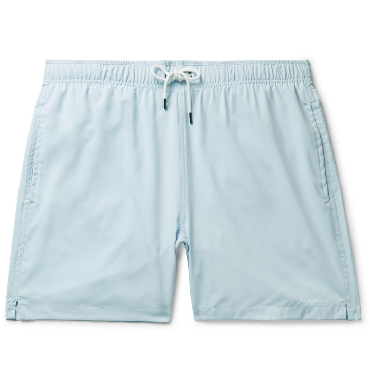 Photo: NN07 - Jules Slim-Fit Mid-Length Swim Shorts - Blue