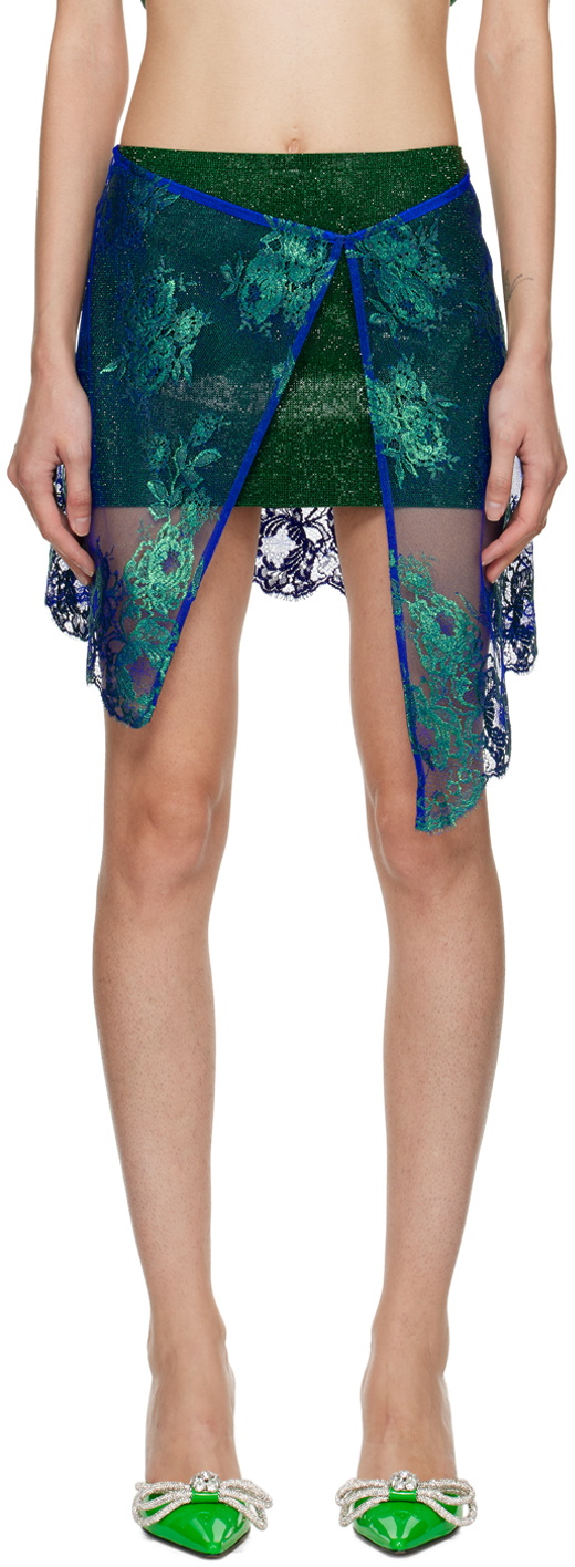 NUÉ Green Flora Miniskirt