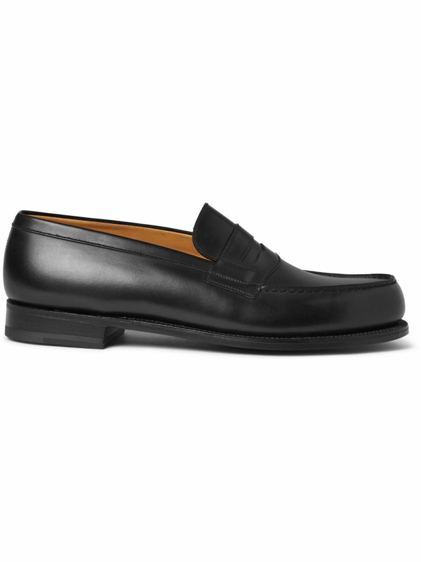 Photo: J.M. Weston - 180 Moccasin Leather Penny Loafers - Black