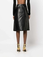 BALLY - Leather Midi Skirt