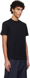 Burberry Black Check Label Cotton T-shirt