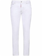 DSQUARED2 - Skater White Bull Cotton Denim Jeans