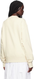 Jil Sander Off-White Printed Logo Sweatshirt