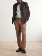 Onia - Straight-Leg Linen and Lyocell-Blend Trousers - Brown