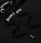 Palm Angels - Oversized Logo-Print Loopback Cotton-Jersey Hoodie - Black