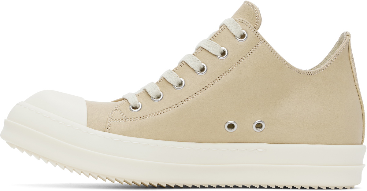 【RICK OWENS】ベージュ Hollywood High Sock Sneaks Rick Owens Beige Hollywood Vintage Sneaks Sneakers Rick Owens