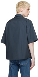 Calvin Klein Navy Oversized Button-Down Shirt