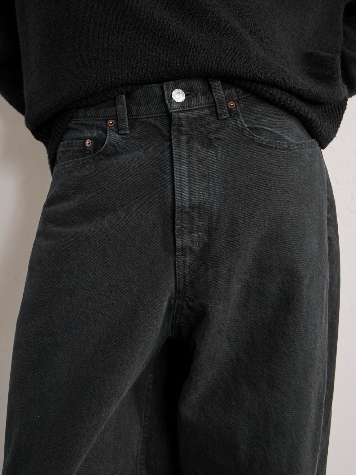 A.PRESSE - Straight-Leg Jeans - Black