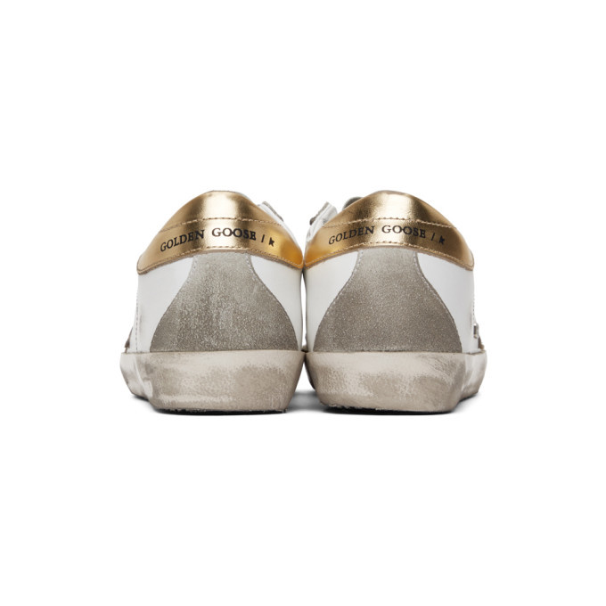 Golden Goose Silver and Gold Superstar Sneakers Golden Goose