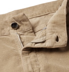 Canali - Brushed Stretch-Cotton Trousers - Neutrals