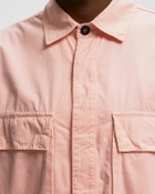 Stone Island Overshirt Brushed Cotton Canvas Pink Overshirts