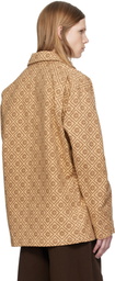 Casablanca Beige Monogram Workwear Jacket